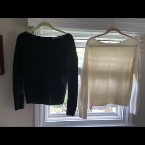 Uniqlo cotton sweaters. Black ad white Perfect condition.